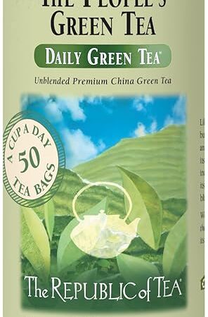 The Republic of Tea - The Peoples Green Tea, 50 Tea Bags, Tin | Gourmet Tea | Caffeinated