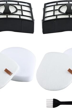 VIEWALL Filter Replacement for Shark ZU560 ZU561 ZU562 ZU572 UV650 UV725 ZU660 CU530 UV730 Rotator Navigator Zero-M Lift-Away Speed Upright Vacuum, Part XFFK560 XHEPA560, 2 HEPA, 2 Foam & Felt Filter