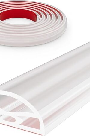 39? Transparent Shower Threshold Water Dam Stopper for Dry and Wet Separation,Self Adhesive Collapsible Walk in Shower Splash Guard Seal Strip,Silicone Sink Edge Water Barrrier for Bathroom,Kitchen