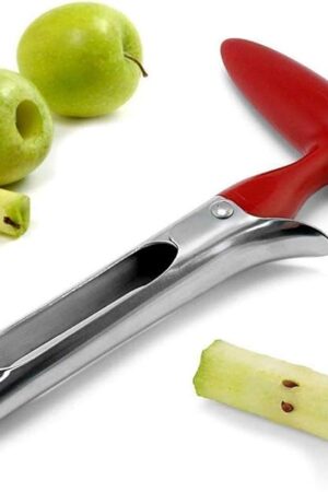 AKIRO apple Corer, Stainless Steel Kitchen Gadget Tool Fruit Seeder Core Remover Fruit Vegetable Tools Apple Pear Corer Easy Twist Fruits Tools Core Seed Remover