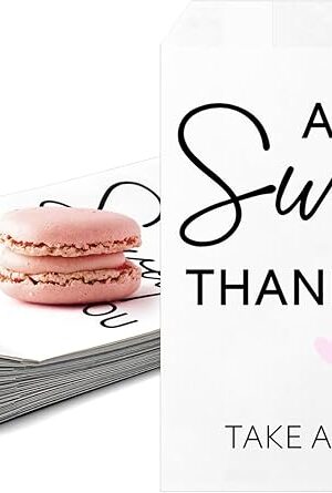 100 Pcs Candy Buffet Bags 5 x 7 Inch White Paper White