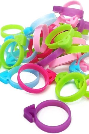 30 Pcs Pastry Bag Ties, Silicone Icing Bag Ties, Reusable Piping Bag Ties Decoration Bag Cake and Pastry Supplies Clips, Includes 5 Color. Suitable for Cupcakes Cookies and Pastry Seal (5 Color)