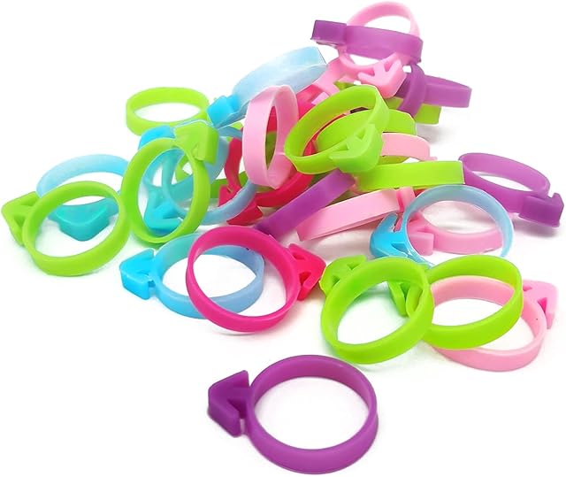30 Pcs Pastry Bag Ties, Silicone Icing Bag Ties, Reusable Piping Bag Ties Decoration Bag Cake and Pastry Supplies Clips, Includes 5 Color. Suitable for Cupcakes Cookies and Pastry Seal (5 Color)