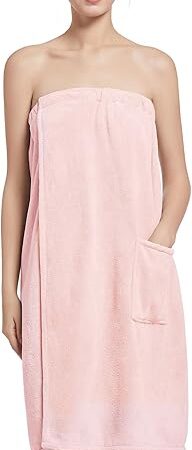 Women'S Soft Wrap Towel Full Length，Bath Robe After Shower Female Plush Long，Spa Bathrobes Lightweight With Pockets