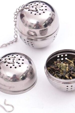 2pc Stainless Steel Ball Shape Tea Infuser Ball Tea Infuser Tea Leaf Filter with Handles Filter Tea