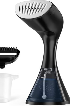 BEAUTURAL Steamer for Clothes, Upgraded 1800W High Power with Ceramic Heat-Up Plate, 2-Level Steam, 35 Seconds Preheating, 240ml Big Capacity, Removing Stubborn Wrinkles and Creases (Only for 120V)