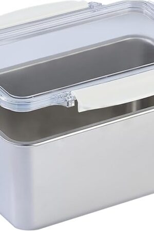 2.2QT 304 Stainless Steel Loaf Bread Pan with Lid, 9x5x4 Inch Deep Loaf Bread Baking Nonstick Pans Airtight Lids for Homemade Meatloaf Sourdough