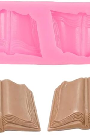Book Silicone Fondant Molds for Cake Decorating Cupcake Topper Candy Chocolate Gum Paste Polymer Clay