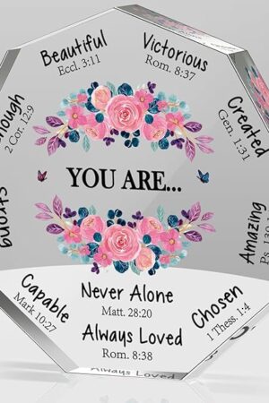Christian Gifts for Women Birthday Christmas Inspiration Religious Gifts Spiritual Catholic Pastor Wife Appreciation Gift for Women Her Mom Friends Sister Female Coworker Sister Christian Sign Plaque
