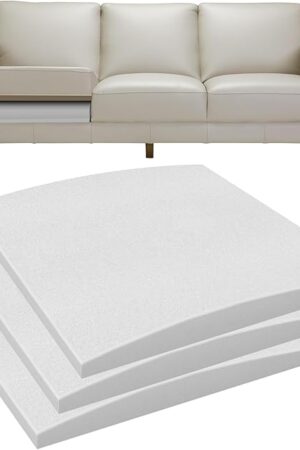 Couch Cushions Support for Sagging Seat 20"X 20"Insert pads Supports Board Sofa Furniture seat Cushion Under Sag Repair, Curved High Density Foam Replacement for Sectional Loveseat Chair Gray Set of 3
