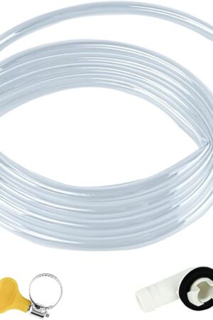 10Ft Portable Air Conditioner Drain Hose, 3/5 Inch Leakproof AC Drain Hose Kit, Universal AC Drain Hose Drain Pipe Replacement Window Air Conditioner Unit Parts