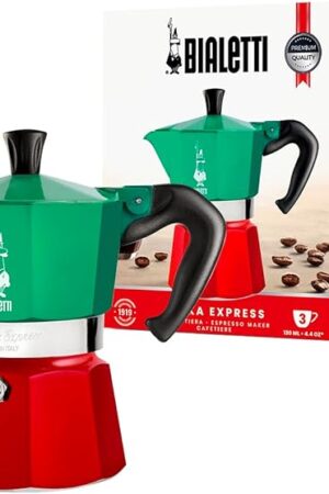 Bialetti Moka Express Italia Collection Iconic Stovetop Espresso Maker Moka Pot