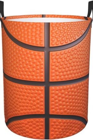 Basketball Laundry Basket Room Décor Hamper Clothes Storage Bucket Toy Organizer Foldable Waterproof Bathroom Laundry Storage Bedroom Large