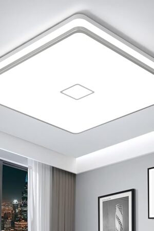 Airand LED Ceiling Light Fixtures Flush Mount 12.8inch 24W Bright White Square LED Ceiling Lamp 5000K, 2050LM Daylight Waterproof Bathroom Ceiling Light for Kitchen Hallway Porch Living Room Bedroom