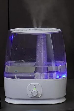 6L Ultrasonic Cool Mist Humidifier - Top Fill, 50H Quiet for Large Room Bedroom, Essential Oil Diffuser, Auto Shut-Off, Adjustable Fog, Night Light, for Baby Nursery, Plants, Dry Skin & Allergies