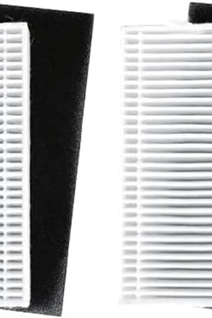 2 Pcs Filter Replacement for iHome Nova S1 Pro, iHRVS1PRO-3BLK, iHRVS1-3BLKS, iHRV9-BLKS Robotic Vacuum Cleaner Parts
