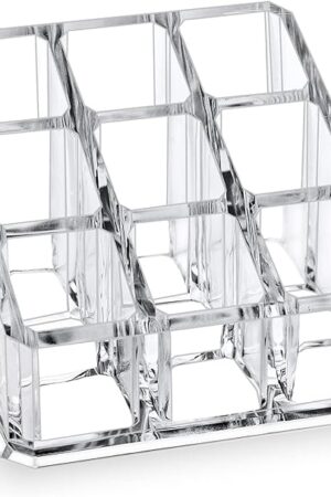 Clear Acrylic Small Organizer for Lipstick, Lip Gloss, Essential Oil, Rollerball Perfume