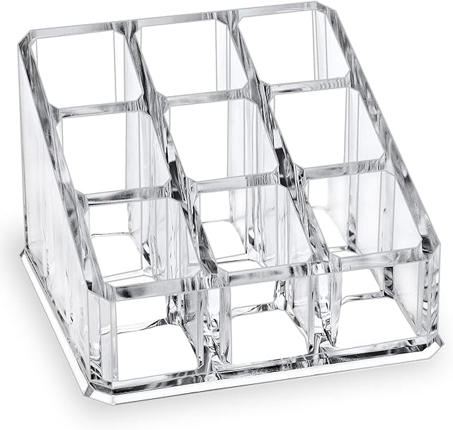 Clear Acrylic Small Organizer for Lipstick, Lip Gloss, Essential Oil, Rollerball Perfume