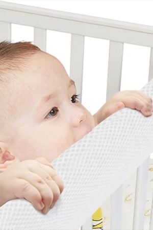 3 in 1 Crib Rail Covers for Life Size Cribs,White Soft Anti-Collision Strip Corner Covers,Protect Baby Teeth and Save Crib Rails, Rail Edge Protector Strip (white01)