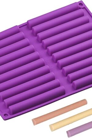 Chocolate Rod Stick Silicone Strip Molds 1pcs for Dog Treat Stick, Hard Candy, Chocolate Bar Biscuit, Crayons, Cookie Mods, Pretzel(Size 4 inch)