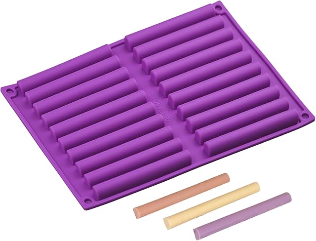 Chocolate Rod Stick Silicone Strip Molds 1pcs for Dog Treat Stick, Hard Candy, Chocolate Bar Biscuit, Crayons, Cookie Mods, Pretzel(Size 4 inch)