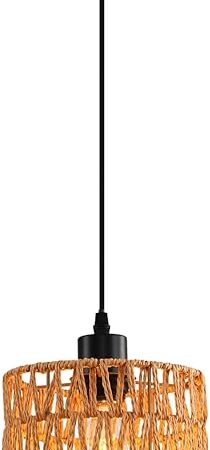 Woven Pendant Light Boho Chandelier Rattan Pendant Lights Farmhouse Pendant Lighting Boho