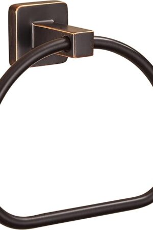 WOLIBEER Bronze Towel Ring,Bathroom Hand Towel Holder Wall Mount,Oil Rubbed Towel Rack Rustic Towel Hanger ORB Farmhouse Bathroom Accessories