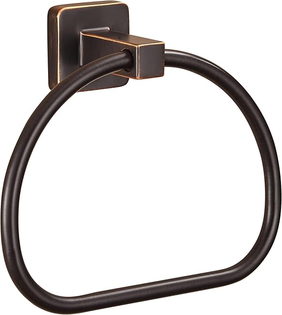 WOLIBEER Bronze Towel Ring,Bathroom Hand Towel Holder Wall Mount,Oil Rubbed Towel Rack Rustic Towel Hanger ORB Farmhouse Bathroom Accessories