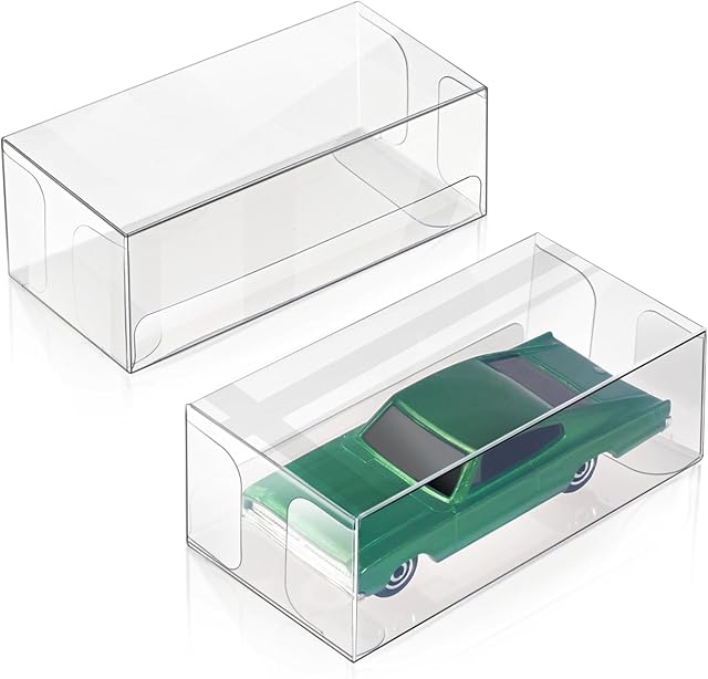 The Storage Display Case Compatible with Car Wheels, 1/64 Scale Model Car Display Case Protector Compatible with Toy Cars -(Ultimate 25 Packs)