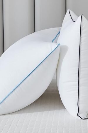 Bed Pillows for Sleeping - Pillows Standard Size Set of 2 Cooling Luxury Hotel Quality Pillow with Premium Plush Soft Down Alternative Fill for Side Back or Stomach Sleepers (Pack of 2)