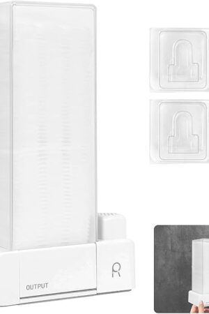 Automatic Square Press Out Cosmetic Makeup Removers Pad Holder - Makeup Cotton Organizer Container Dispenser Storage Display Rack (White)