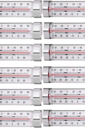 12 Pack Fridge Refrigerator Freezer Thermometer