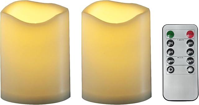 CANDLE CHOICE Flameless Candles LED 2 PCS