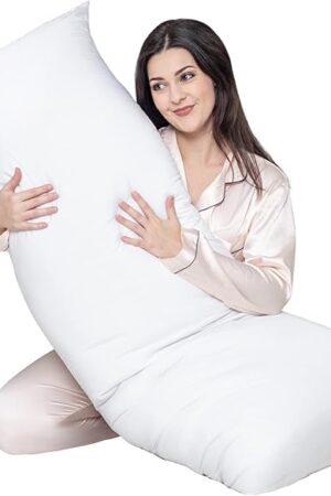 Cosybay Soft Large Body Pillow Insert – Long Sleeping Breathable Bed Pillow – Full Body Pillow Insert -20×54 Inch