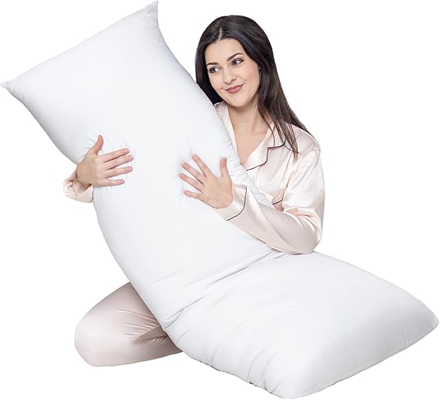 Cosybay Soft Large Body Pillow Insert – Long Sleeping Breathable Bed Pillow – Full Body Pillow Insert -20×54 Inch