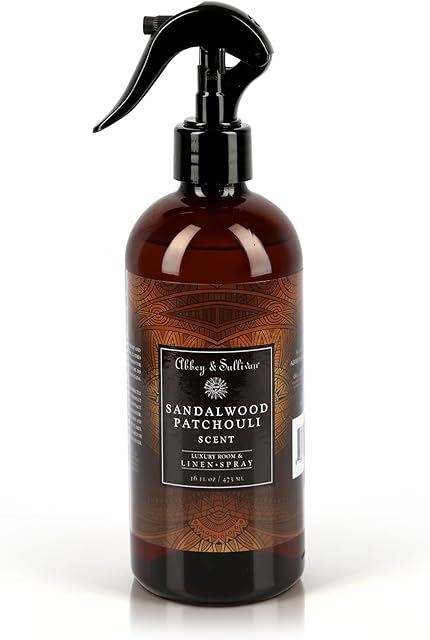 Abbey & Sullivan Linen Spray, Sandalwood Patchouli, 16 oz.