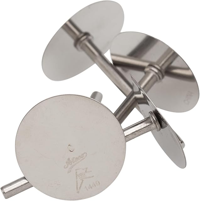 Ateco 1449 Stainless Steel Cake Pan Heating Core - 4/Pack, 4" x 3" x 2" (Length x Width x Height)