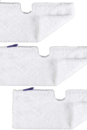 3pcs Euro-Pro Cleaning Mop Pads Replacement Double-Sided XL Microfiber Cleaning Pads for Shark Pocket Steam Mop XLT3501 (Extra Large)