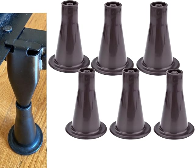 6PCS Reinforced Bed Frame Feet That Replace Wheels. Prevent Sliding. Sturdy Replacement Bed Frame Legs. Plastic Bed Frame Feet Replacement