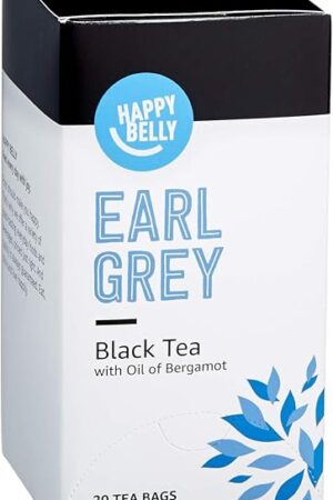 Amazon Brand - Happy Belly Earl Grey Tea Bags, 20 Count (Pack of 1)