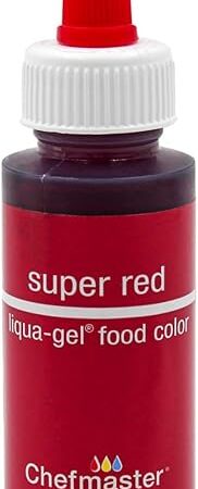 Chefmaster Liqua-Gel Food Color 2.3 oz. - Super Red