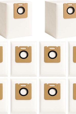 10 Pack 4.0L Dust Bag for Dreame D10 Plus RLS3D Robot Vacuum Cleaner Replacement Parts Accessories, 10 Vacuum Bags