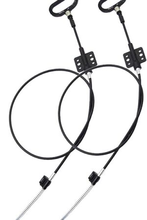 2 Pieces Recliner Release Cable Replacement D-Ring Pull Handle, Exposed Length 4.75" with S Tip