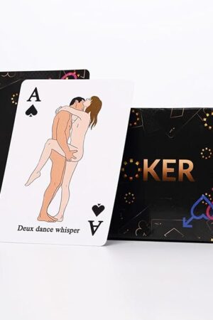 The Poker Cards Games for Couples Date Night, Intimacy Deck Cards for Couples, Adult Card Games for Game Night, Relationship Card Game with 54 Positions