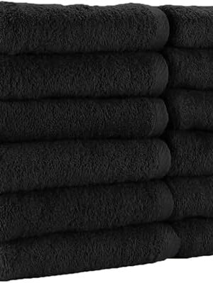 Arkwright Salon Towels, 100% Cotton, Pack of 12, 16 x 27 in