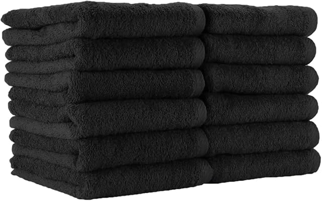 Arkwright Salon Towels, 100% Cotton, Pack of 12, 16 x 27 in