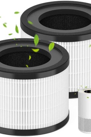 AP-S0610L True Replacement Filter Compatible with MOOKA AP-S0610L Air Cleaner Purifier filter, 3-in-1 Premium Air Filter Replacement, 2 Pack