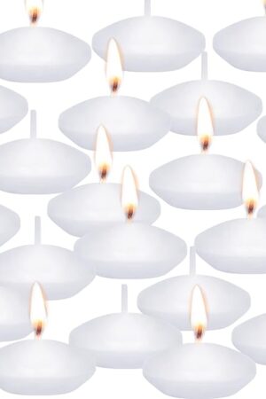 20 Pcs Floating Candles Centerpieces, 1.5 Inch Unscented Floating Candles Small Decoration for Valentine's Day, Thanksgiving, Wedding, Holiday, Parties and Home Decor