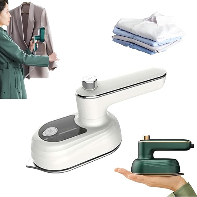 Dodorado Steam Iron, Peachloft Steamer, Portable Steamer for Clothes Travel, Household Handheld Portable Garment Steamer, Travel Size Clothes Steamers, Handheld Portable Iron, Rapid Heating (White)
