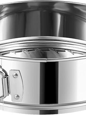 9 Inch Springform Cake Pan, Stainless Steel Springform Pans, Leakproof & Nonstick Cheesecake Pan with Removable Bottom, Round Spring Form Cake Pan For Baking